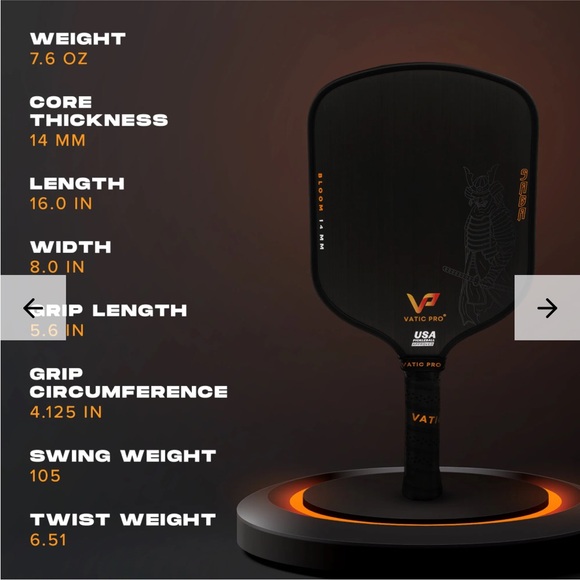 Vatic Pro Saga Bloom 14mm with Paddle Cover - Picture 2 of 11